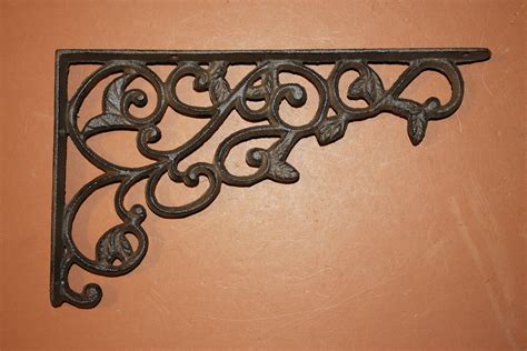 12 inch decorative metal shelf brackets|shelf brackets 12x14.